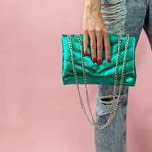 Cargar imagen en el visor de la galería, Bolso Gullieta Verde metálica